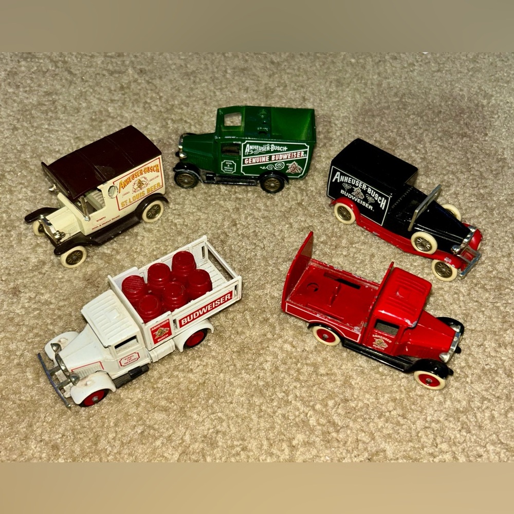 Vintage Anheuser Busch toy cars
